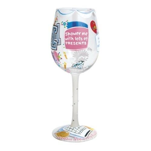 Happy April Wine Glass by Lolita®-Wine Glass-Designs by Lolita® (Enesco)-Top Notch Gift Shop