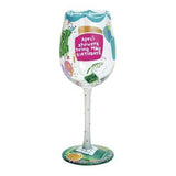 Happy May Wine Glass by Lolita®-Wine Glass-Designs by Lolita® (Enesco)-Top Notch Gift Shop