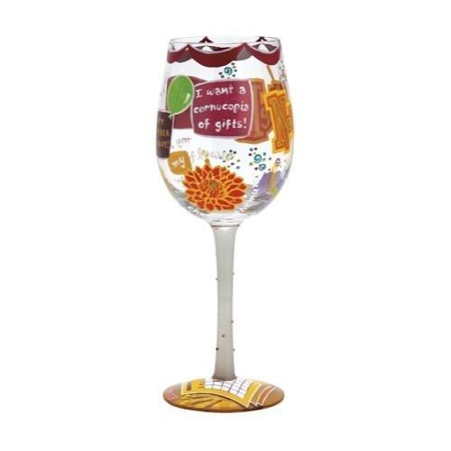 Happy November Wine Glass by Lolita®-Wine Glass-Designs by Lolita® (Enesco)-Top Notch Gift Shop