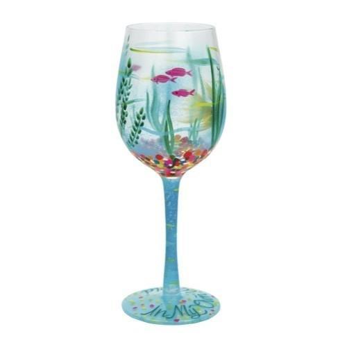 In My Own World Wine Glass by Lolita®-Wine Glass-Designs by Lolita® (Enesco)-Top Notch Gift Shop