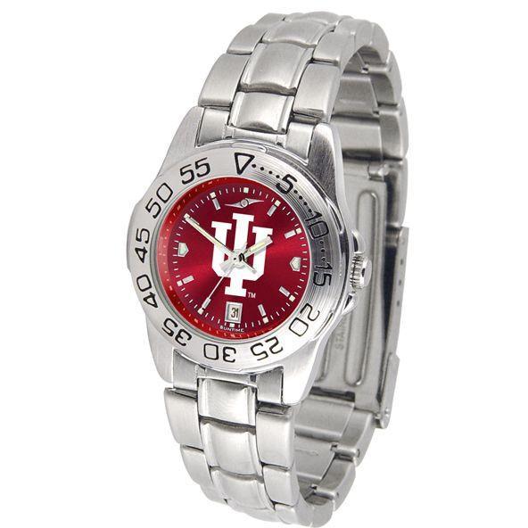 Indiana Hoosiers Ladies AnoChrome Steel Band Sports Watch-Watch-Suntime-Top Notch Gift Shop