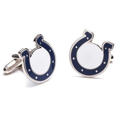 Indianapolis Colts Enamel Cufflinks-Cufflinks-Cufflinks, Inc.-Top Notch Gift Shop