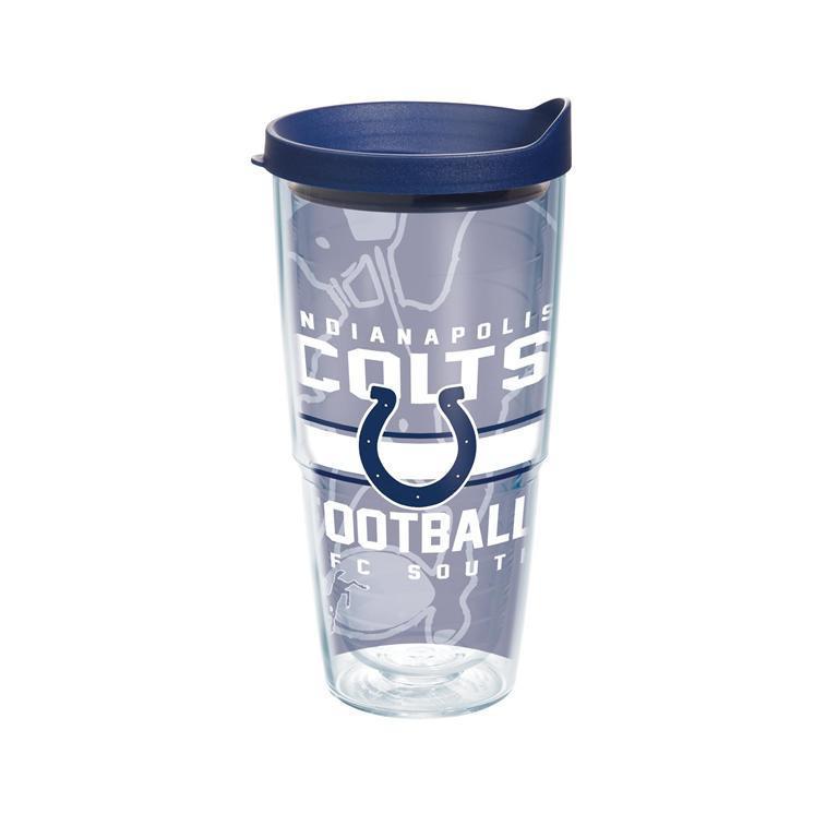 Indianapolis Colts Gridiron 24 oz. Tervis Tumbler with Lid - (Set of 2)-Tumbler-Tervis-Top Notch Gift Shop