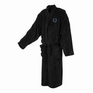 Indianapolis Colts Mens Ultra Plush Black Bathrobe-Bathrobe-Concepts Sport-Top Notch Gift Shop