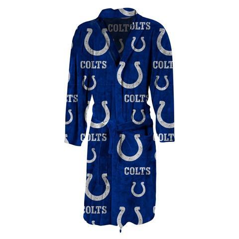 Indianapolis Colts Mens Blue Microfleece Robe-Bathrobe-Concepts Sport-Top Notch Gift Shop