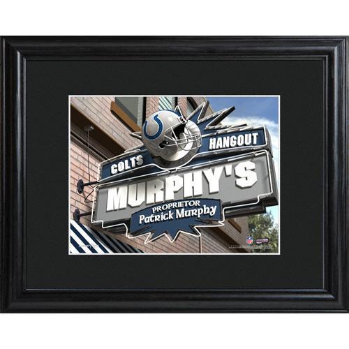 Indianapolis Colts Personalized Tavern Sign Print with Matted Frame-Print-JDS Marketing-Top Notch Gift Shop