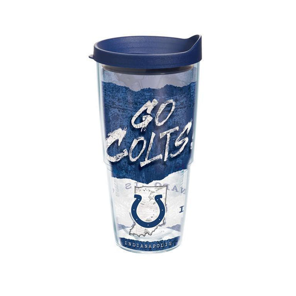 Indianapolis Colts Statement 24 oz. Tervis Tumbler with Lid - (Set of 2)-Tumbler-Tervis-Top Notch Gift Shop