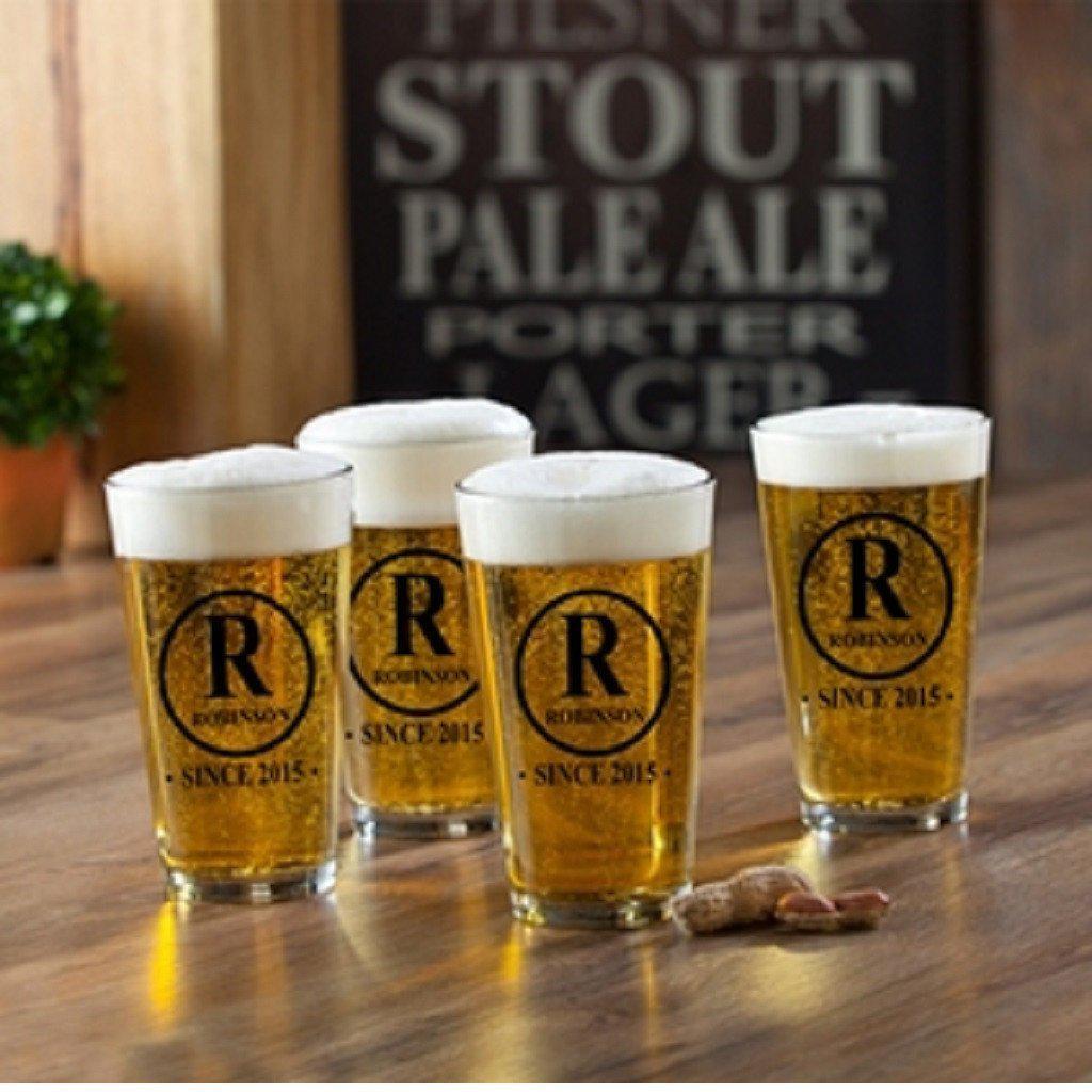 Initial Personalized Pub Glass Set-Pub Glass-JDS Marketing-Top Notch Gift Shop