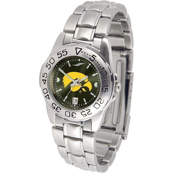 Iowa Hawkeyes Ladies AnoChrome Steel Band Sports Watch-Watch-Suntime-Top Notch Gift Shop