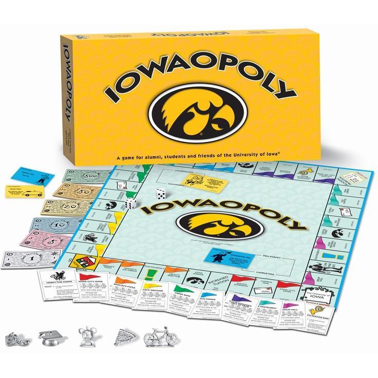 Iowa-opoly - University of Iowa Monopoly Game-Game-Late For The Sky-Top Notch Gift Shop