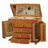 Josephine Jewelry Box in Oak-Jewelry Box-Mele & Co.-Top Notch Gift Shop