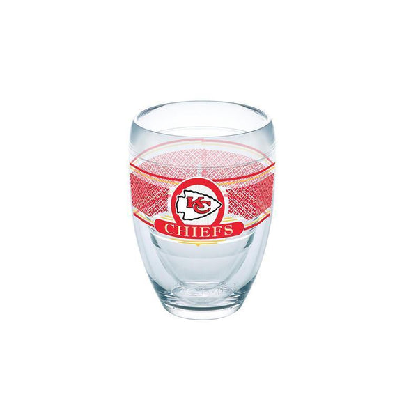 Kansas City Chiefs 9 oz. Tervis Stemless Wine Glass - (Set of 2)-Stemless Wine Glass-Tervis-Top Notch Gift Shop