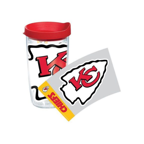 Kansas City Chiefs Colossal 16 oz. Tervis Tumbler with Lid - (Set of 2)-Tumbler-Tervis-Top Notch Gift Shop