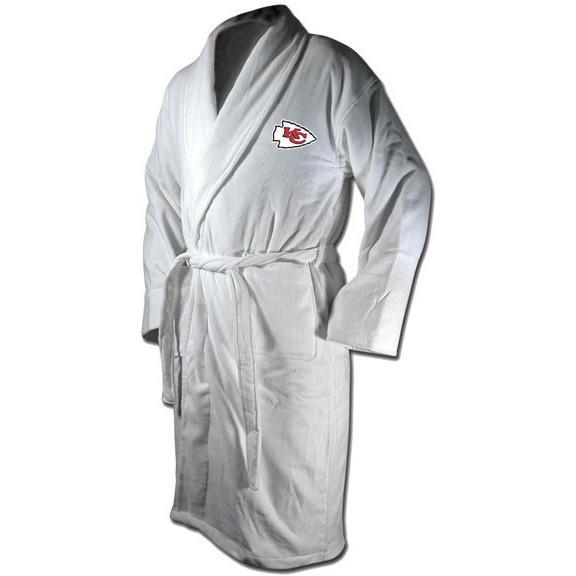 Kansas City Chiefs White Terrycloth Bathrobe-Bathrobe-Wincraft-Top Notch Gift Shop