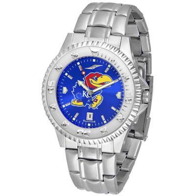 Kansas Jayhawks Competitor AnoChrome - Steel Band Watch-Watch-Suntime-Top Notch Gift Shop