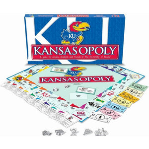 Kansas-opoly - University of Kansas Monopoly Game-Game-Late For The Sky-Top Notch Gift Shop