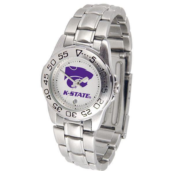 Kansas State Wildcats Ladies Steel Band Sports Watch-Watch-Suntime-Top Notch Gift Shop