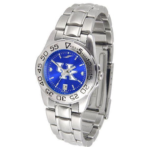 Kentucky Wildcats Ladies AnoChrome Steel Band Sports Watch-Watch-Suntime-Top Notch Gift Shop