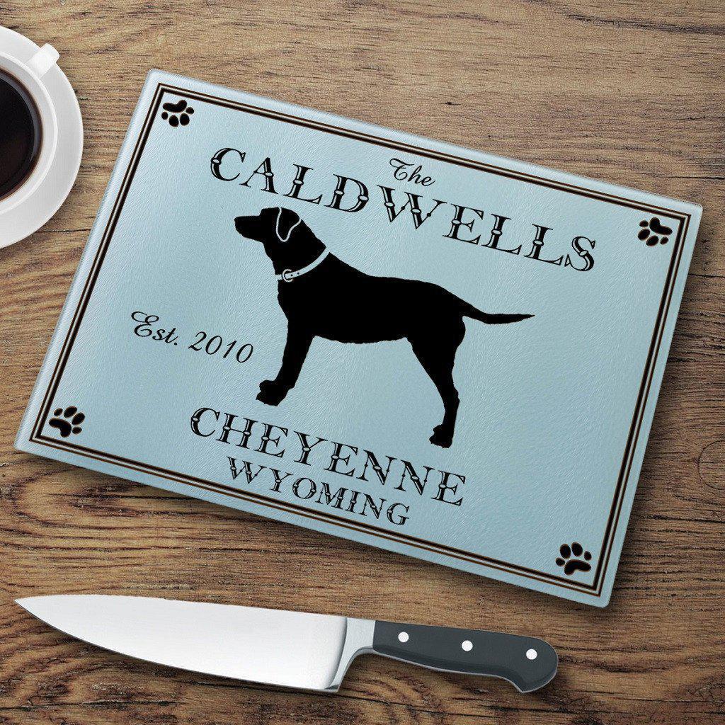 Labrador Personalized Glass Cutting Board-Cutting Board-JDS Marketing-Top Notch Gift Shop