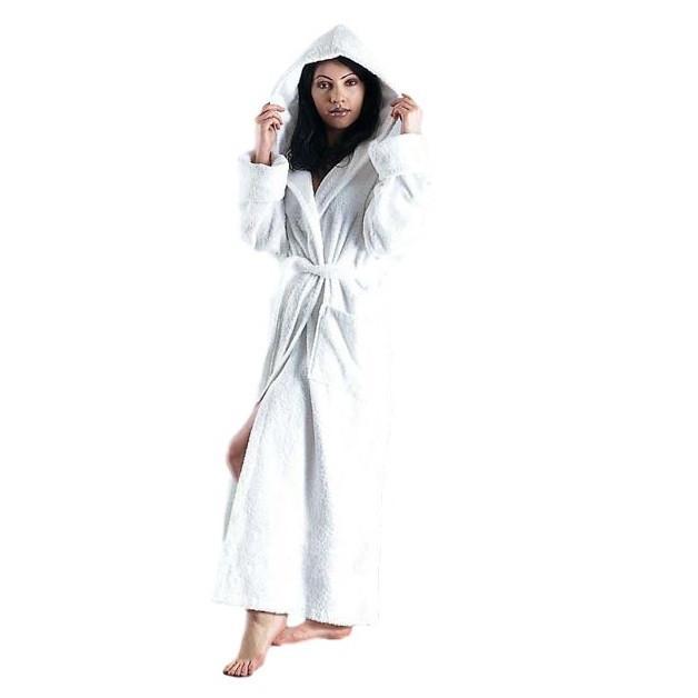 Women's Ultra Hooded Full Length Terrycloth Bathrobe-Bathrobe-ARUS-Top Notch Gift Shop