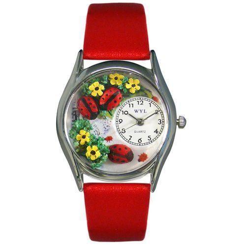 Ladybugs Watch Small Silver Style-Watch-Whimsical Gifts-Top Notch Gift Shop