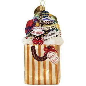 Las Vegas City-In-A-Bag Blown Glass Christmas Ornament-Ornament-Landmark Creations-Top Notch Gift Shop