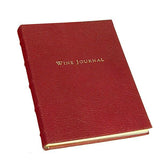 Tabbed Wine Journal in Hand Bound Garnet Leather-Book-Graphic Image, Inc.-Top Notch Gift Shop