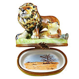 Lion With Baby Limoges Box by Rochard™-Limoges Box-Rochard-Top Notch Gift Shop