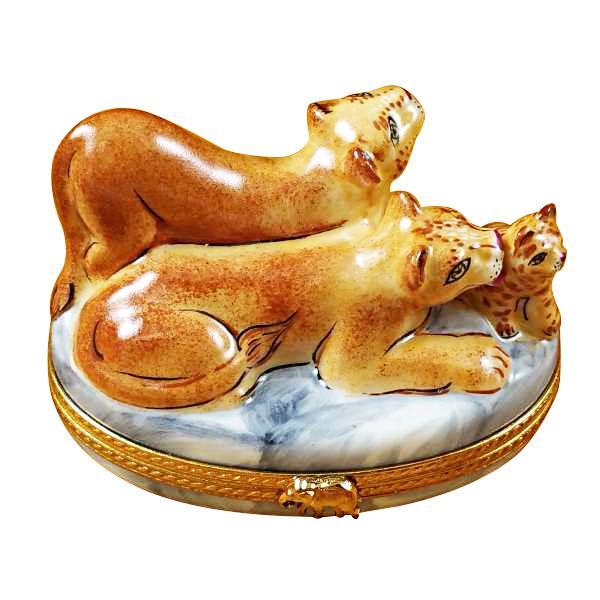 Lioness With Cubs Limoges Box by Rochard™-Limoges Box-Rochard-Top Notch Gift Shop