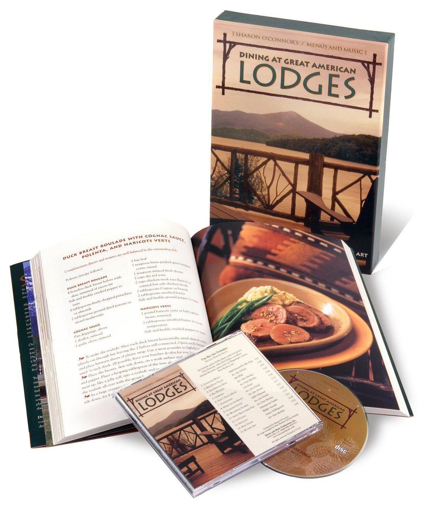 Dining at Great American Lodges - American Cookbook with Music-Book-Menus and Music-Top Notch Gift Shop