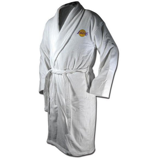 Los Angeles Lakers Terrycloth Bathrobe - White-Bathrobe-Wincraft-Top Notch Gift Shop