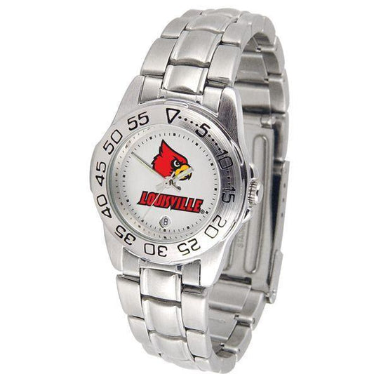 Louisville Cardinals Ladies Steel Band Sports Watch-Watch-Suntime-Top Notch Gift Shop