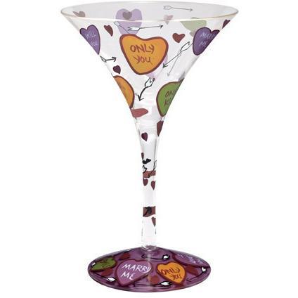 Love Martini Glass by Lolita®-Martini Glass-Designs by Lolita® (Enesco)-Top Notch Gift Shop