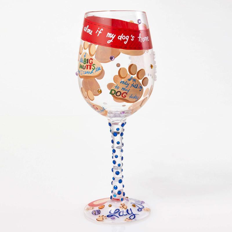 Love My Dog Wine Glass by Lolita®-Wine Glass-Designs by Lolita® (Enesco)-Top Notch Gift Shop