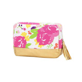 Floral Cabana Cosmetic Bag - Personalized-Bag-Viv&Lou-Top Notch Gift Shop
