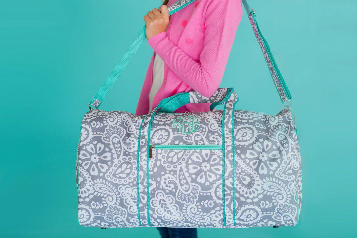 Parker Paisley Duffel Bag - Personalized-Bag-Viv&Lou-Top Notch Gift Shop