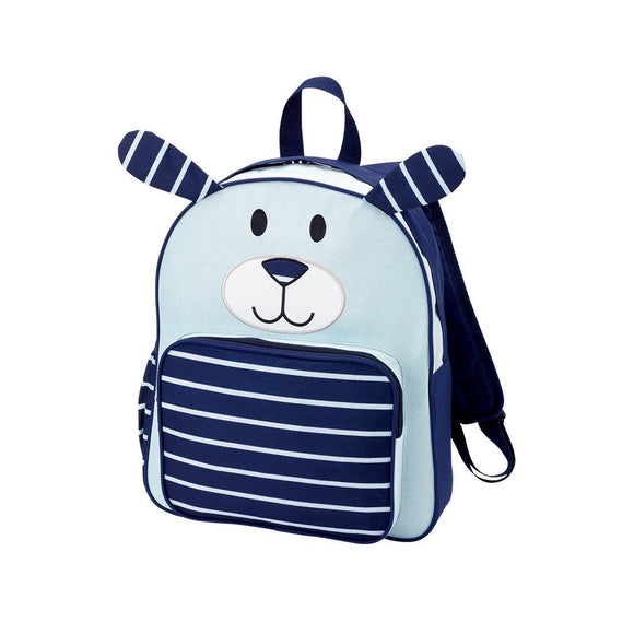 Navy Puppy Preschool Backpack - Personalized-Backpack-Viv&Lou-Top Notch Gift Shop