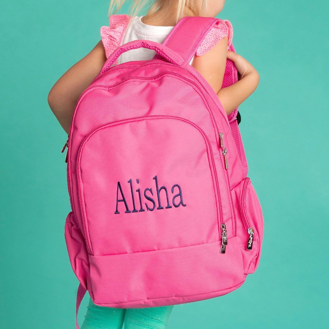 Hot Pink Backpack - Personalized-Backpack-Viv&Lou-Top Notch Gift Shop