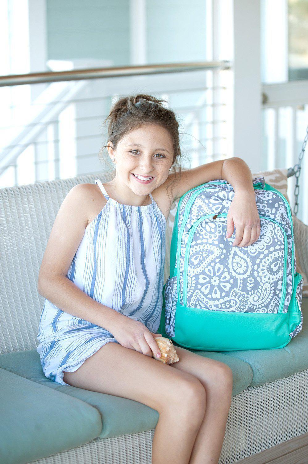 Parker Paisley Backpack - Personalized-Backpack-Viv&Lou-Top Notch Gift Shop