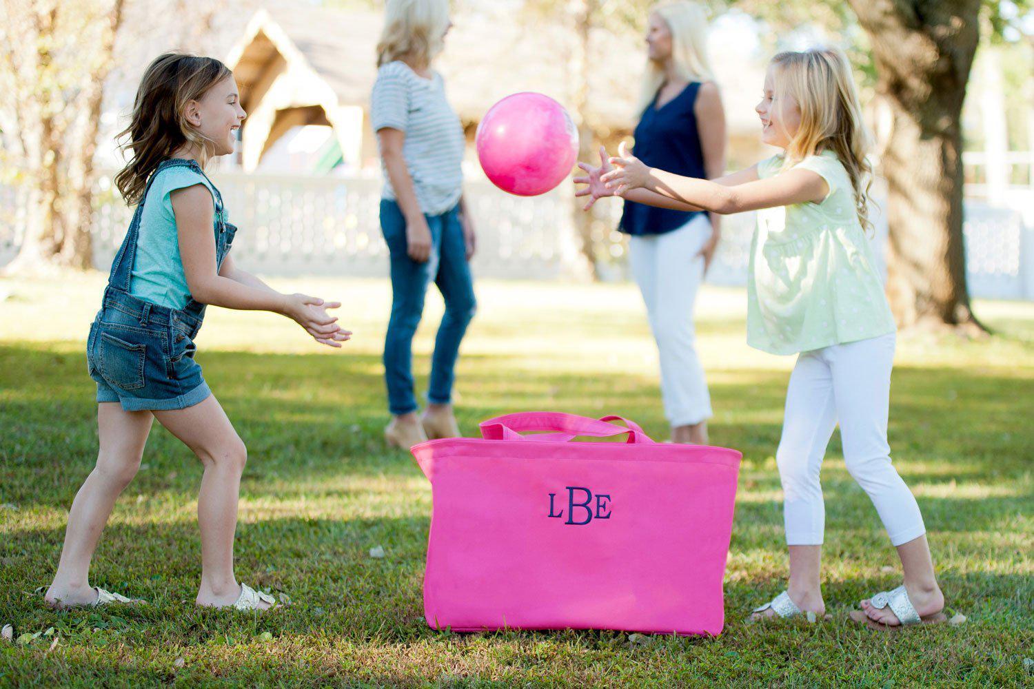 Hot Pink Ultimate Tote - Personalized-Bag-Viv&Lou-Top Notch Gift Shop