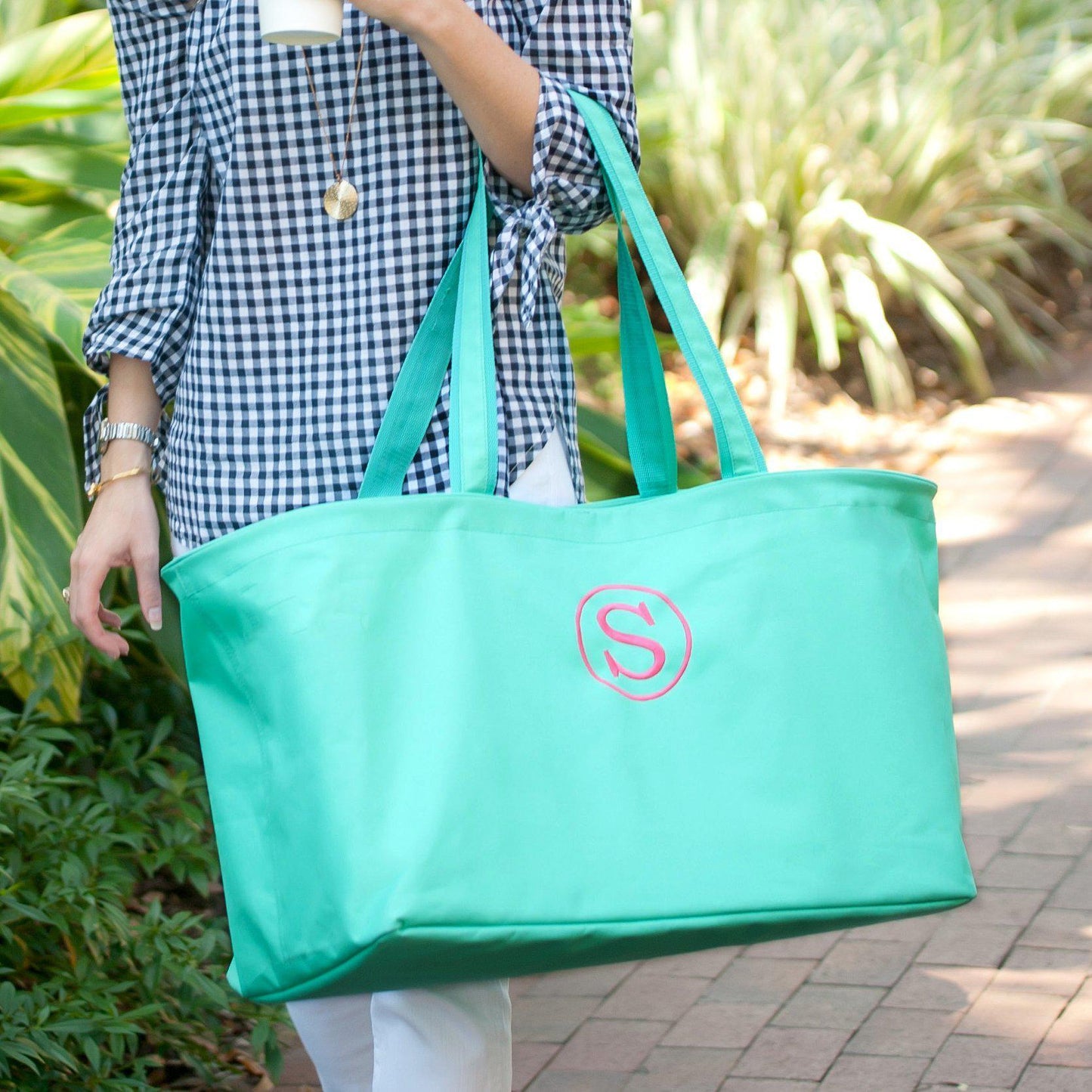 Mint Ultimate Tote - Personalized-Bag-Viv&Lou-Top Notch Gift Shop