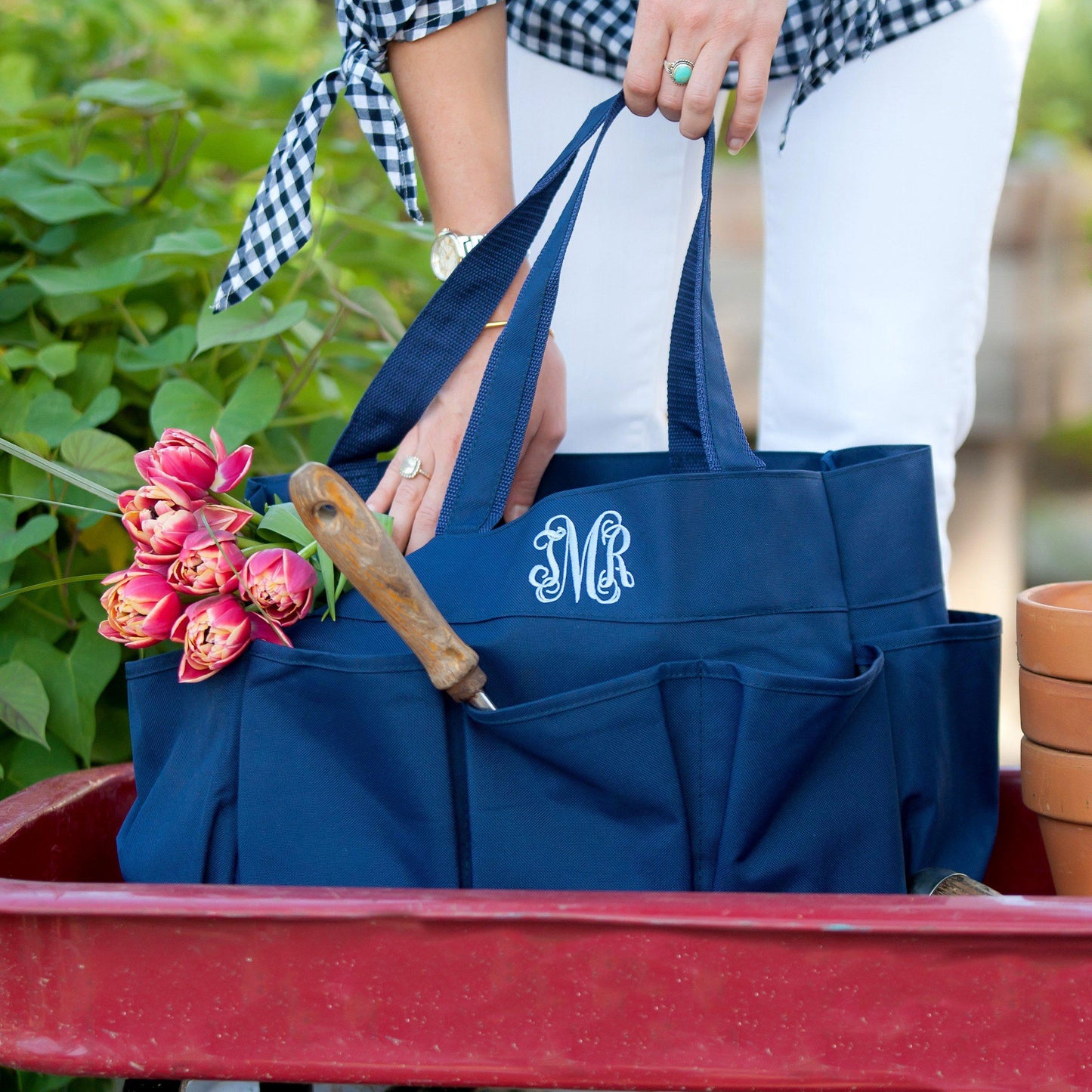 Navy Carry All Bag - Personalized-Bag-Viv&Lou-Top Notch Gift Shop