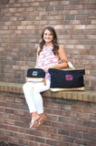 Black Cabana Tote - Personalized-Bag-Viv&Lou-Top Notch Gift Shop