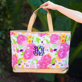 Floral Cabana Tote - Personalized-Bag-Viv&Lou-Top Notch Gift Shop