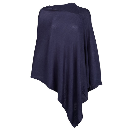 Navy Chelsea Poncho - Personalized-Shawl / Poncho-Viv&Lou-Top Notch Gift Shop