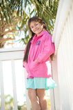 Hot Pink Kids' Rain Jacket - Personalized-Jacket-Viv&Lou-Top Notch Gift Shop