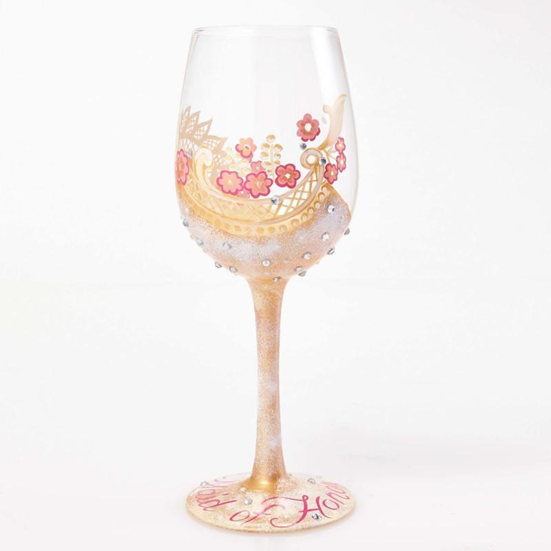 Maid of Honor Wine Glass by Lolita®-Wine Glass-Designs by Lolita® (Enesco)-Top Notch Gift Shop