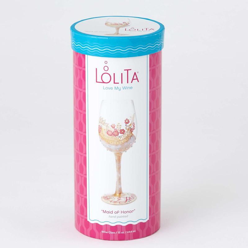 Maid of Honor Wine Glass by Lolita®-Wine Glass-Designs by Lolita® (Enesco)-Top Notch Gift Shop