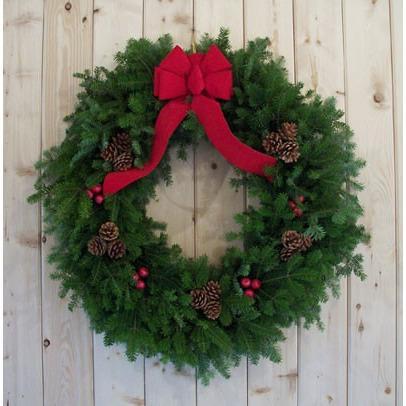 Maine Decorated Balsam 27" Christmas Wreath-Wreath-Rockdale Wreaths-Top Notch Gift Shop