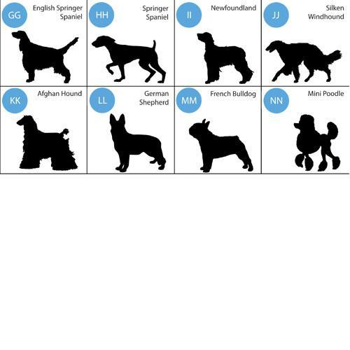 Classic Silhouette Personalized Dog Throw Pillow-Pillow-JDS Marketing-Top Notch Gift Shop